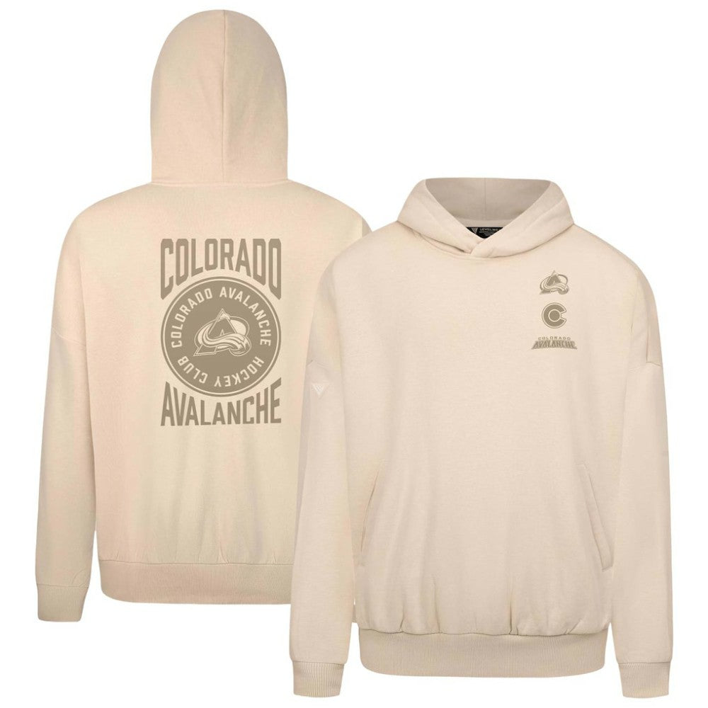 Colorado Avalanche Levelwear Contact Stamp Pullover Hoodie Cream