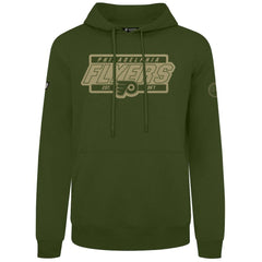 Philadelphia Flyers Levelwear Podium Pullover Hoodie Olive