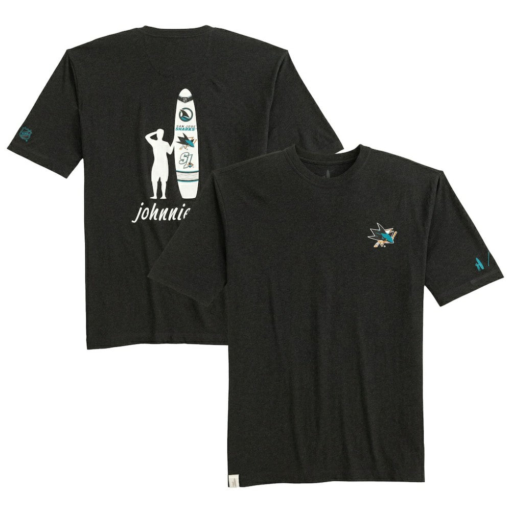 San Jose Sharks johnnie-O Heathered Spencer T-Shirt Charcoal