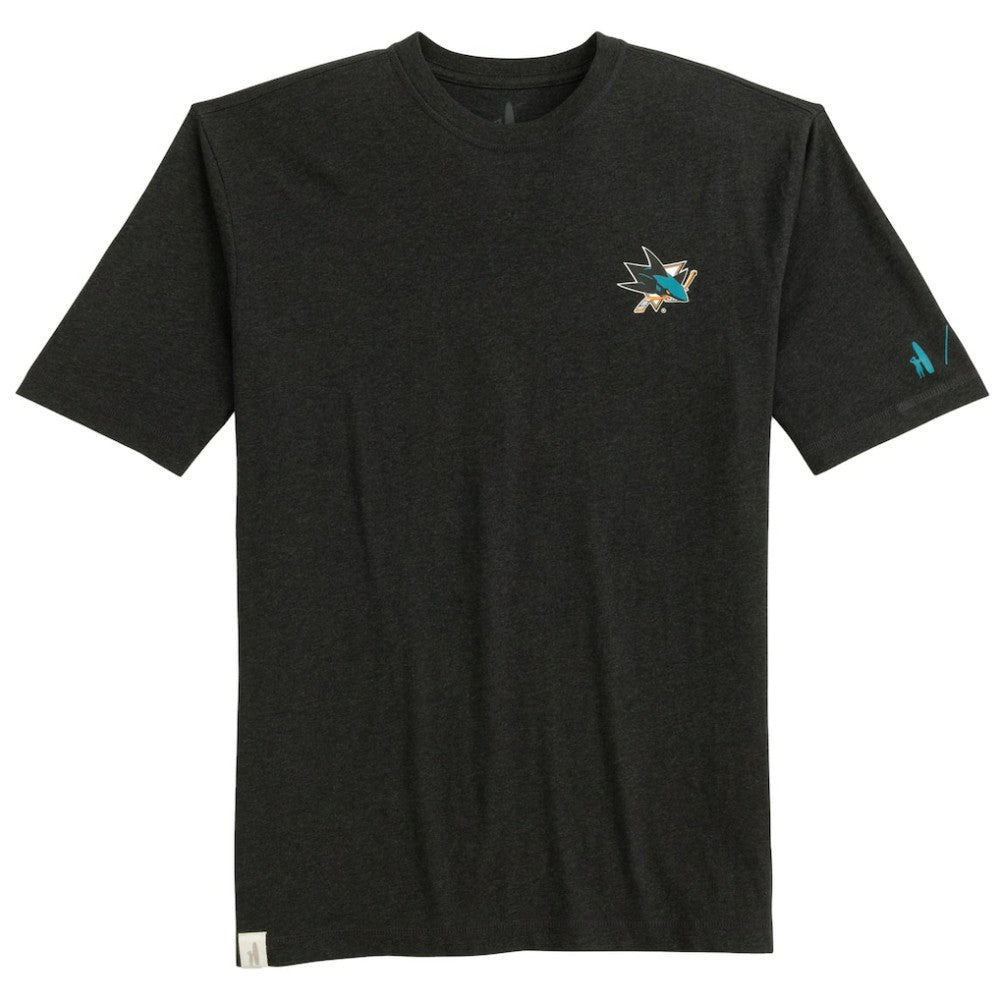San Jose Sharks johnnie-O Heathered Spencer T-Shirt Charcoal