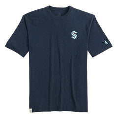 Seattle Kraken johnnie-O Heathered Spencer T-Shirt Navy