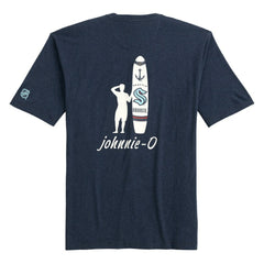 Seattle Kraken johnnie-O Heathered Spencer T-Shirt Navy