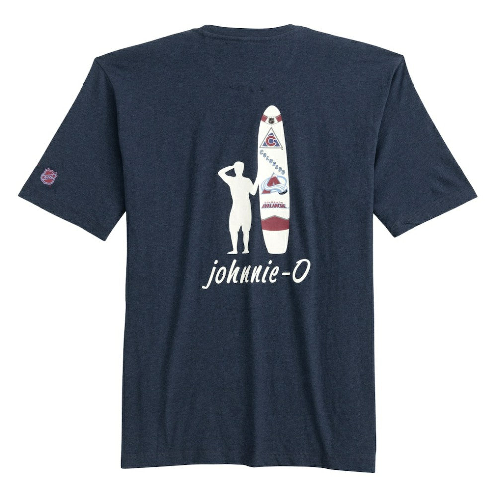 Colorado Avalanche johnnie-O Heathered Spencer T-Shirt Dark Grey