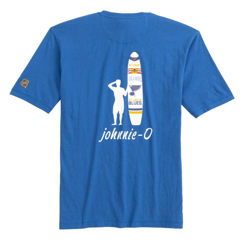 St. Louis Blues johnnie-O Heathered Spencer T-Shirt Blue