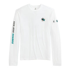 San Jose Sharks johnnie-O Adam Long Sleeve T-Shirt White
