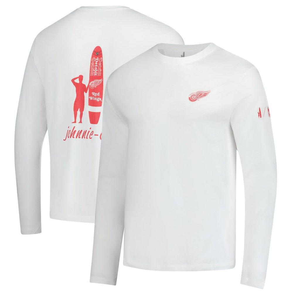 Detroit Red Wings johnnie-O Adam Long Sleeve T-Shirt White