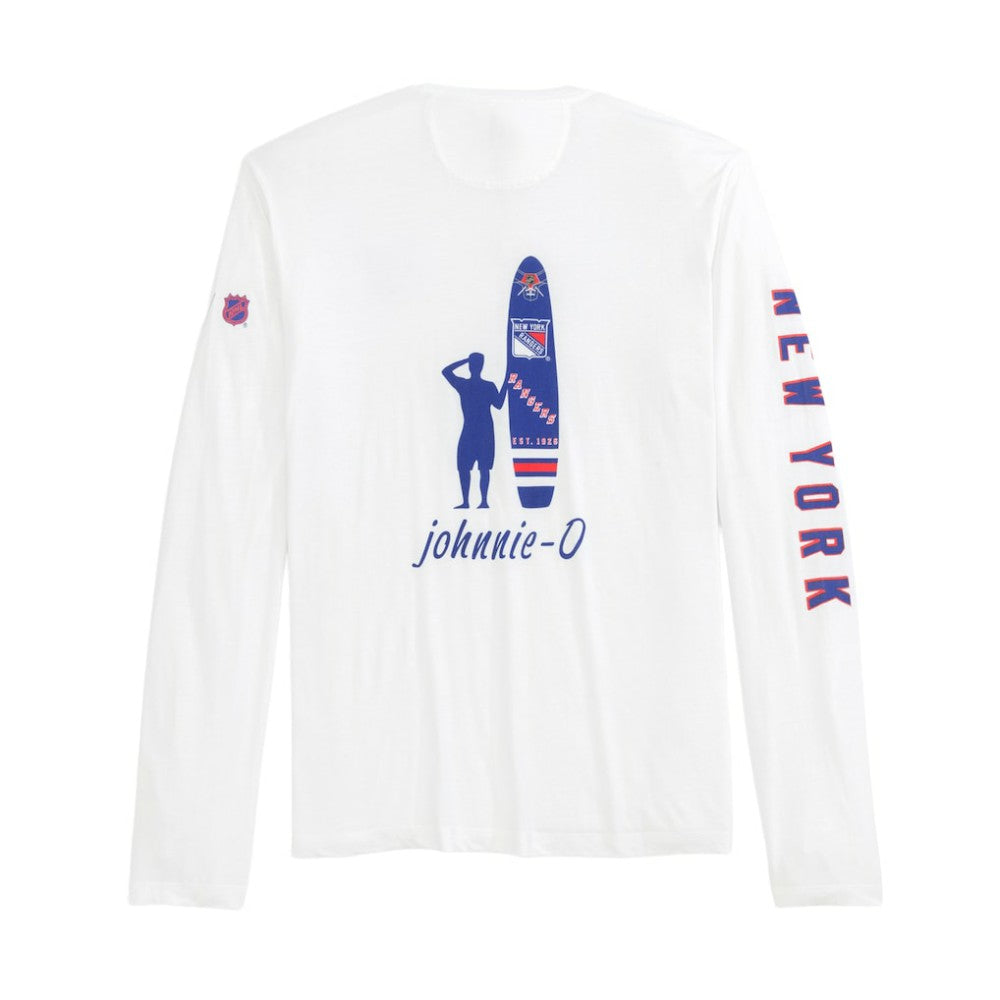 New York Rangers johnnie-O Adam Long Sleeve T-Shirt White