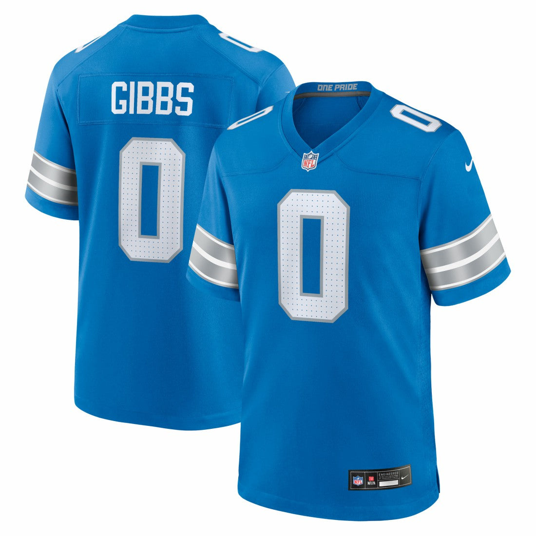 Jahmyr Gibbs Detroit Lions Game Player Jersey - Blue