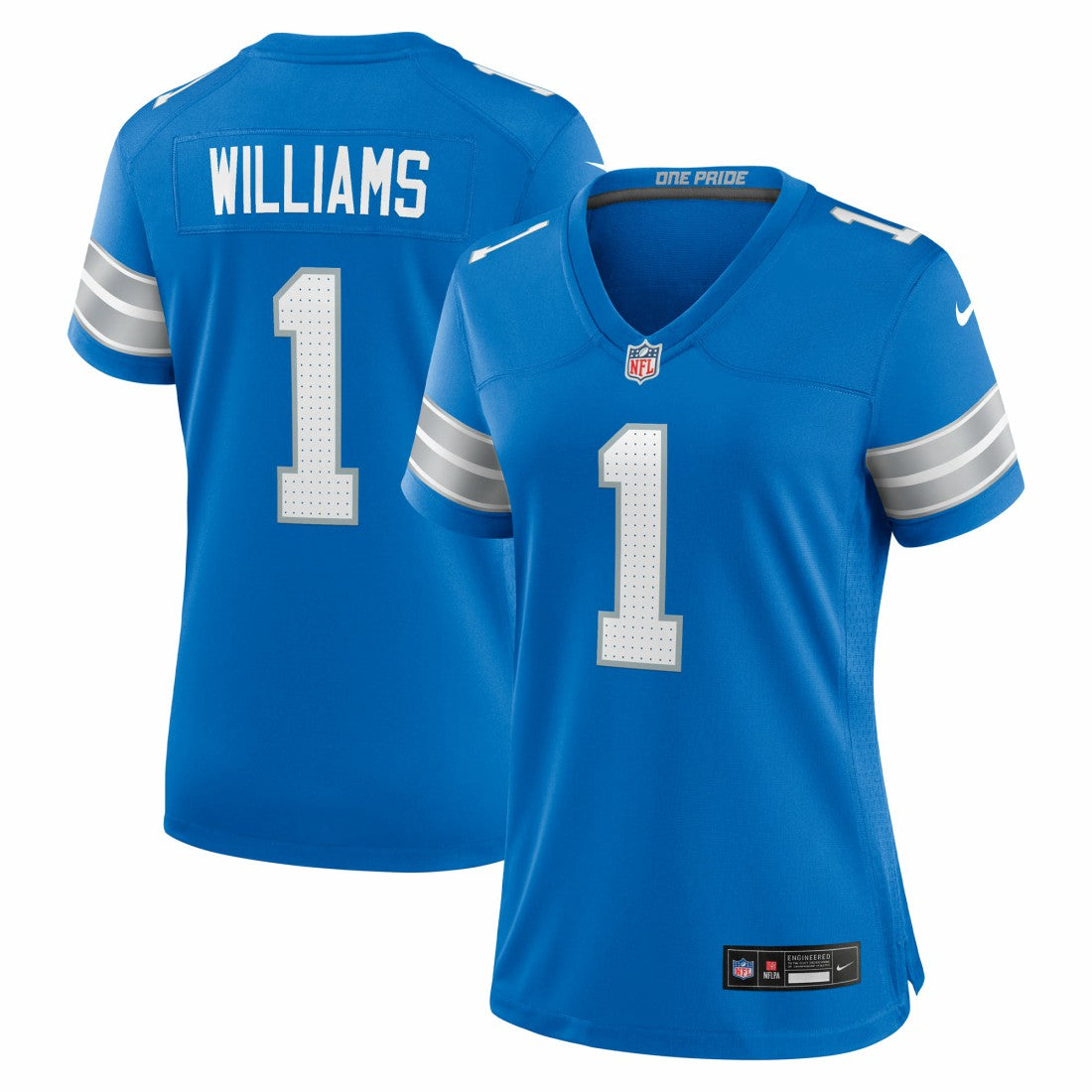 Jameson Williams Detroit Lions Women's Game Player Jersey - Blue