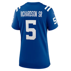 Anthony Richardson Sr. Indianapolis Colts Women's Team Game Jersey - Royal