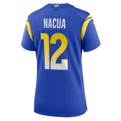 Puka Nacua Los Angeles Rams Women's Game Player Jersey - Royal