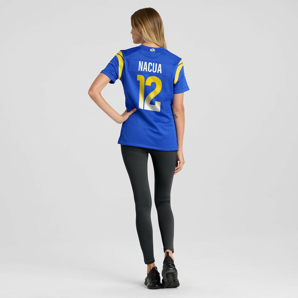 Puka Nacua Los Angeles Rams Women's Game Player Jersey - Royal