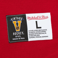 New York Rangers Mitchell & Ness Thermal Henley Long Sleeve T-Shirt Red