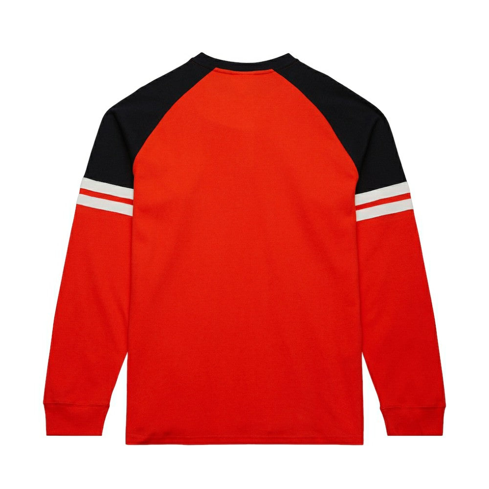 Philadelphia Flyers Mitchell & Ness Thermal Henley Long Sleeve T-Shirt Orange