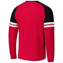 Chicago Blackhawks Mitchell & Ness Thermal Henley Long Sleeve T-Shirt Red