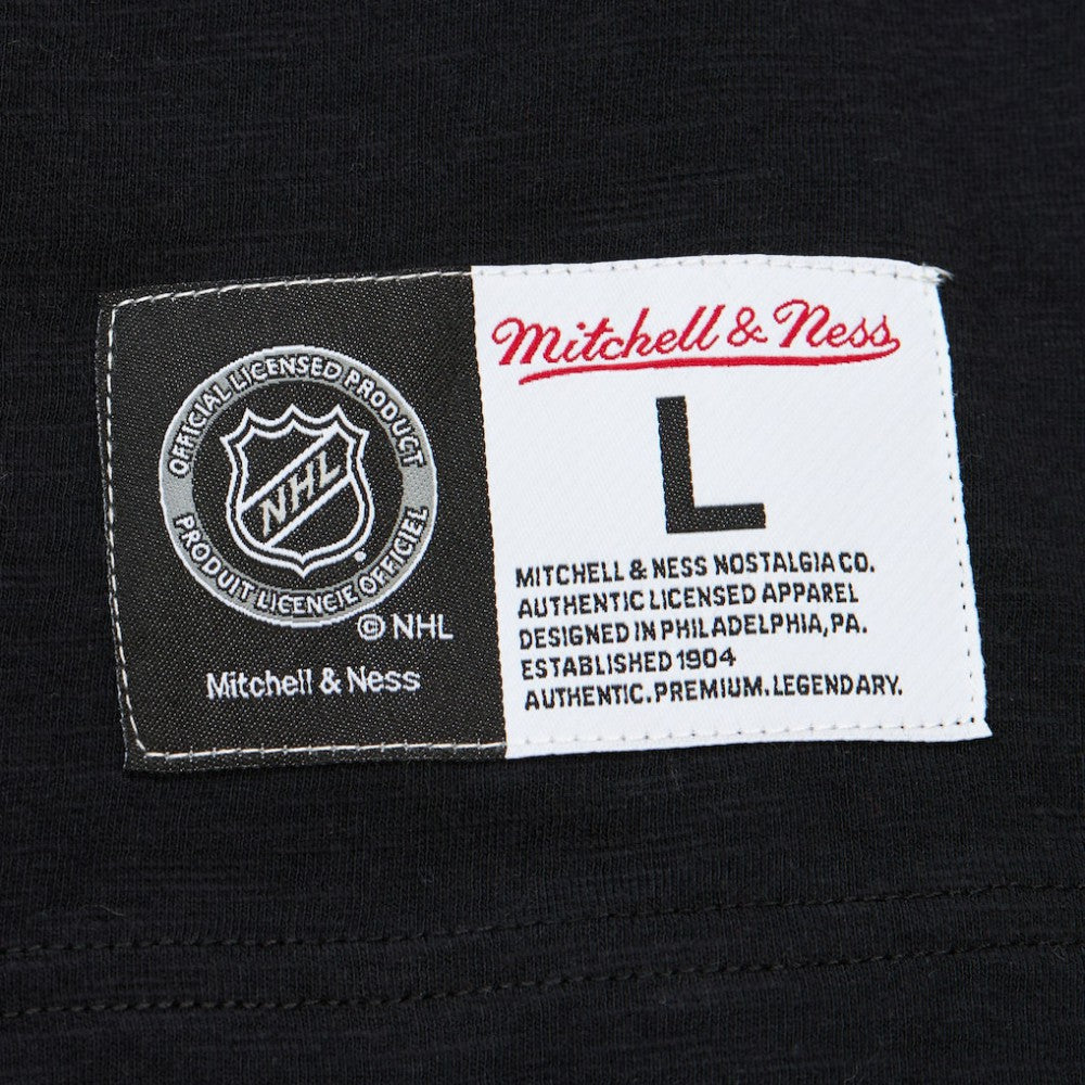 Carolina Hurricanes Mitchell & Ness Legendary Slub Raglan Long Sleeve T-Shirt Black/Red