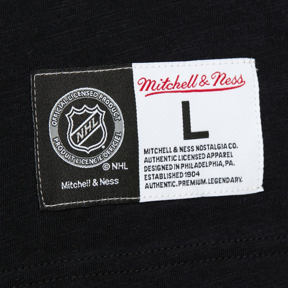 New Jersey Devils Mitchell & Ness Legendary Slub Raglan Long Sleeve T-Shirt Black/Red