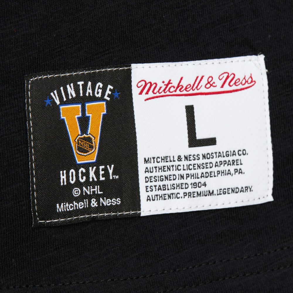 Philadelphia Flyers Mitchell & Ness Legendary Slub Raglan Long Sleeve T-Shirt Black/Orange
