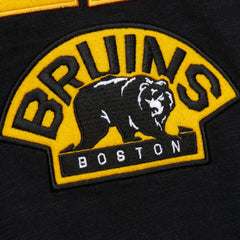 Boston Bruins Mitchell & Ness Legendary Slub Raglan Long Sleeve T-Shirt Black/Gold