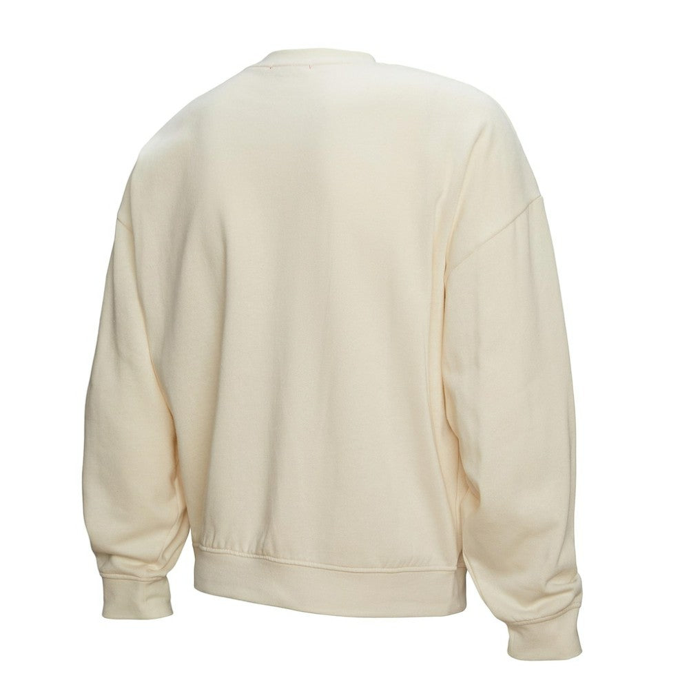 Chicago Blackhawks Mitchell & Ness Women's Logo 3.0 Pullover Sweatshirt Cream