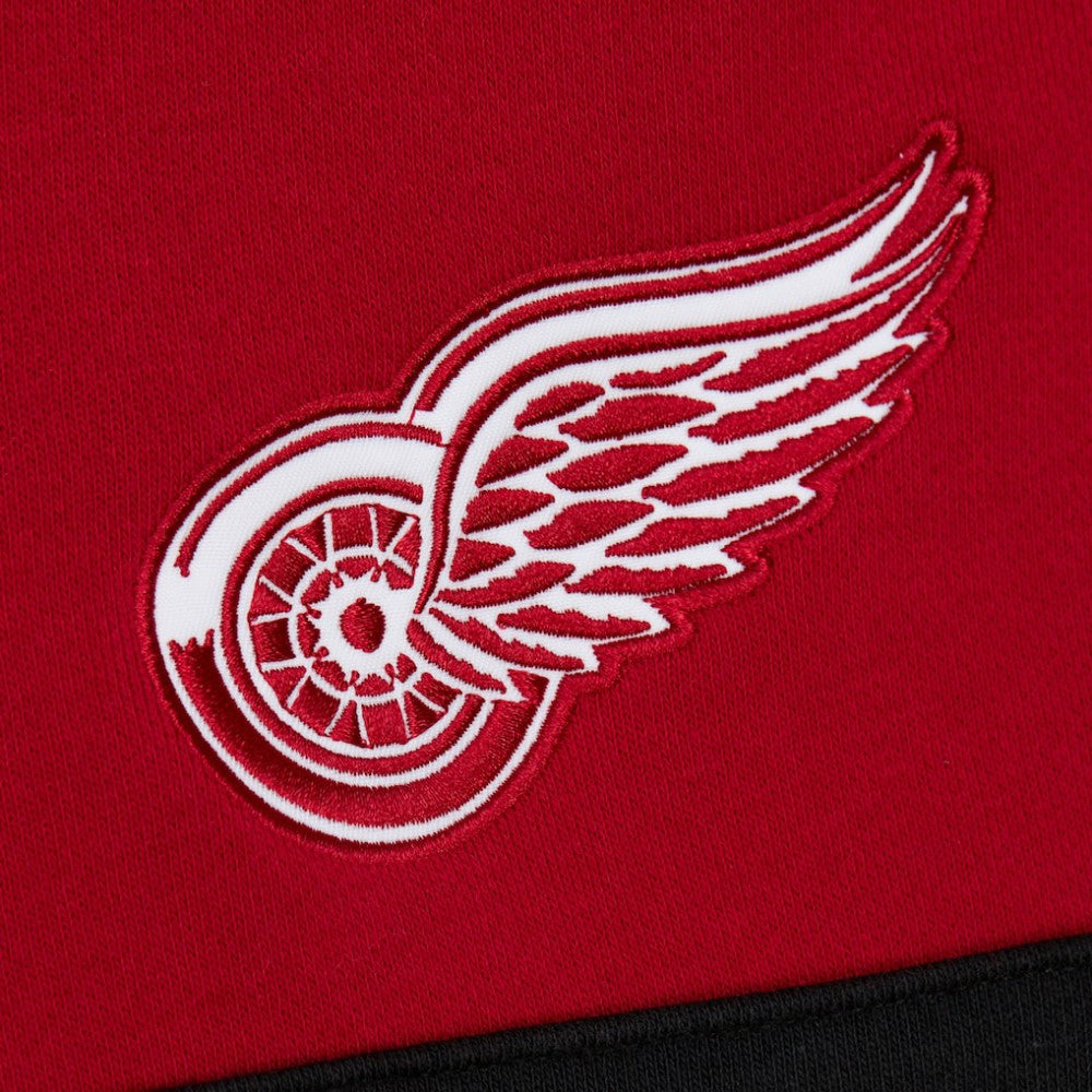 Detroit Red Wings Mitchell & Ness Head Coach Slogan Pullover Hoodie Red