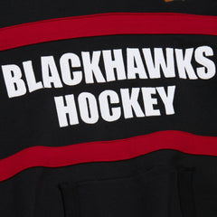 Chicago Blackhawks Mitchell & Ness Head Coach Slogan Pullover Hoodie Black