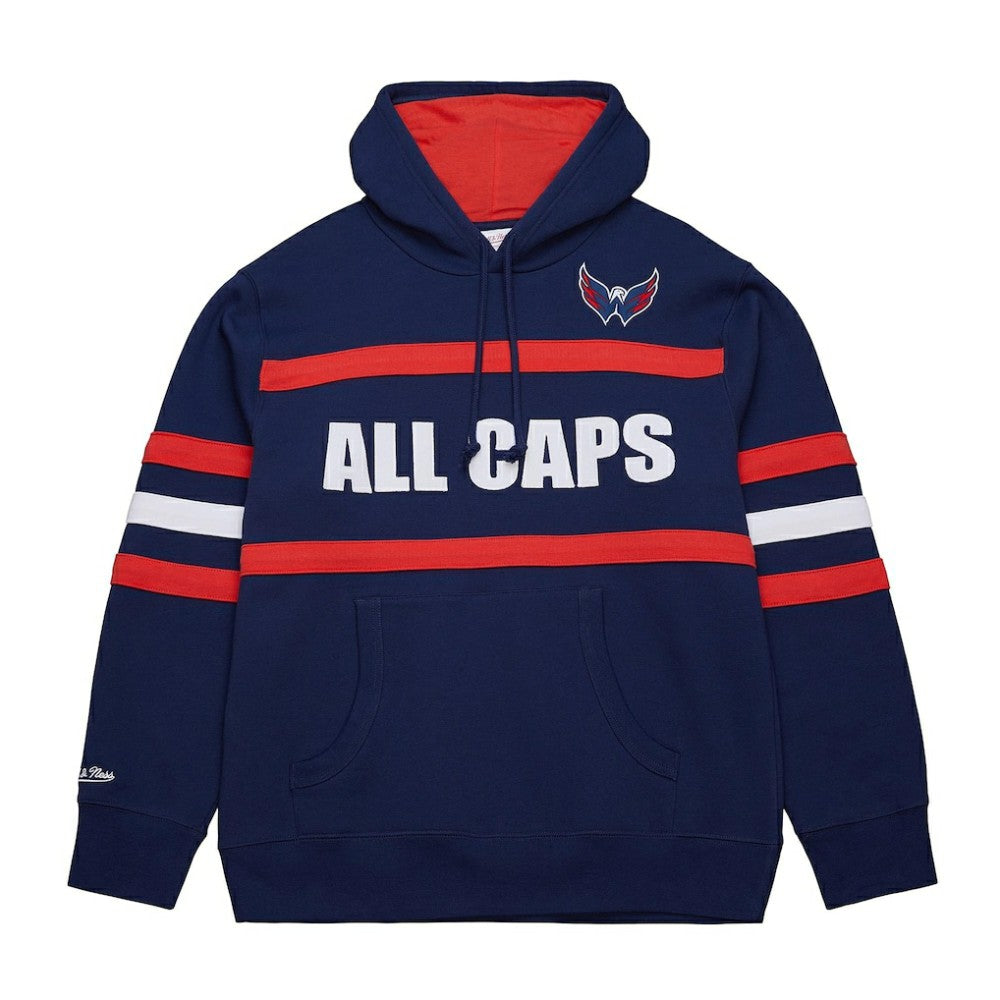 Washington Capitals Mitchell & Ness Head Coach Slogan Pullover Hoodie Navy