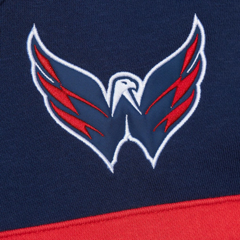 Washington Capitals Mitchell & Ness Head Coach Slogan Pullover Hoodie Navy