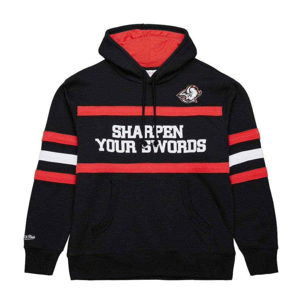 Buffalo Sabres Mitchell & Ness Head Coach Slogan Pullover Hoodie Black