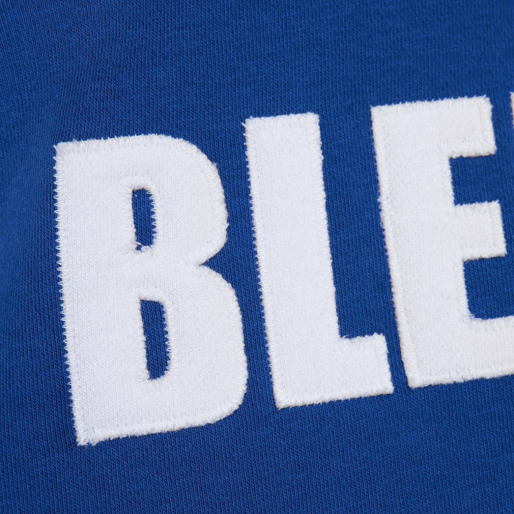 St. Louis Blues Mitchell & Ness Head Coach Slogan Pullover Hoodie Blue