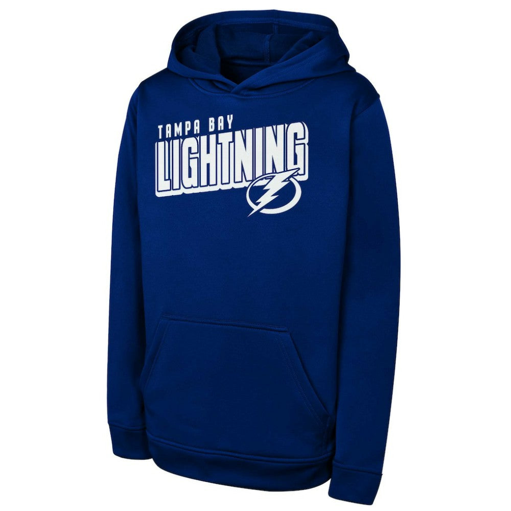 Tampa Bay Lightning Youth Cyber Punk Performance Hoodie Blue