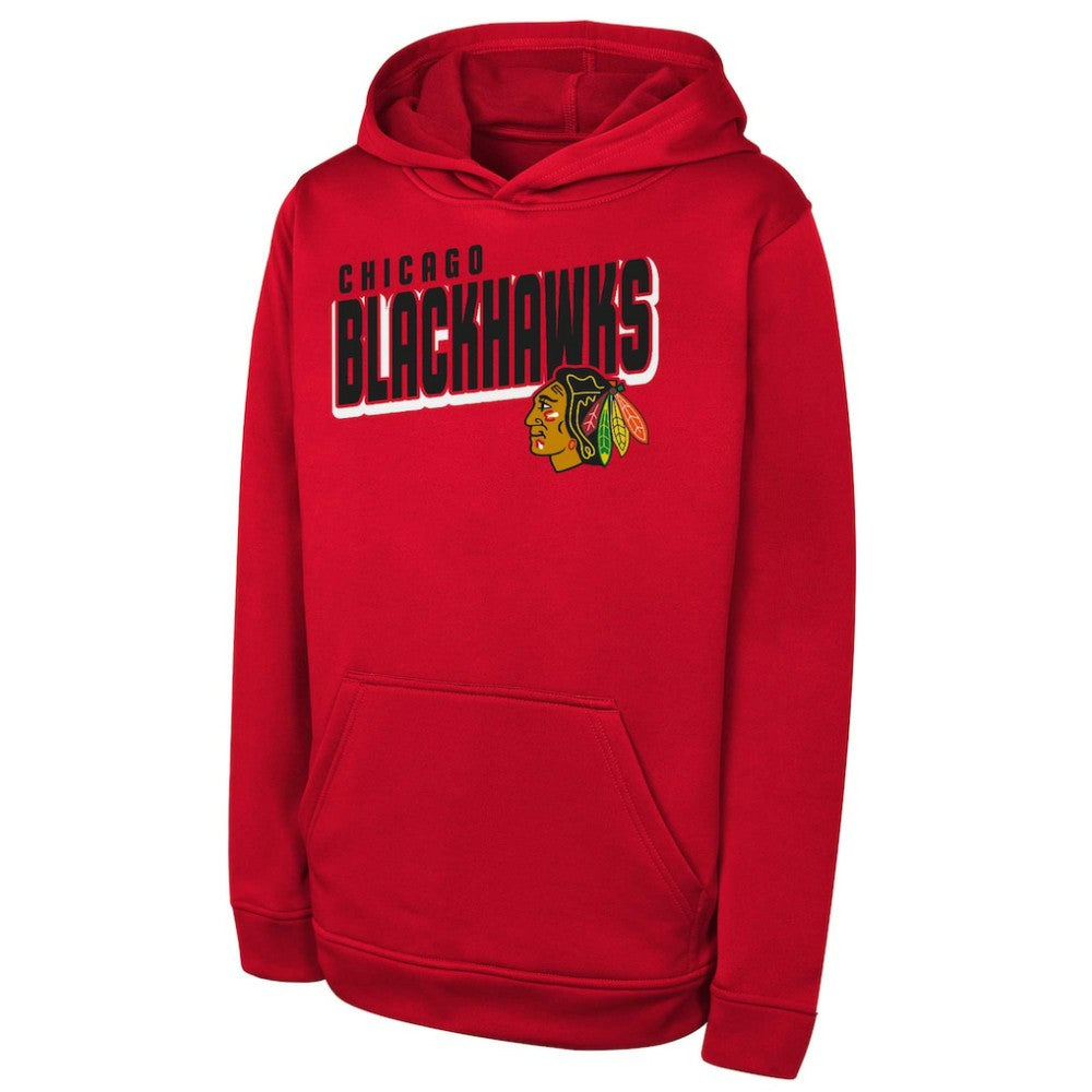 Chicago Blackhawks Youth Cyber Punk Performance Hoodie Red