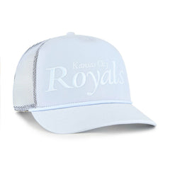 Kansas City Royals Foundation Script Hitch Adjustable Trucker Hat Light Blue | 47 brand