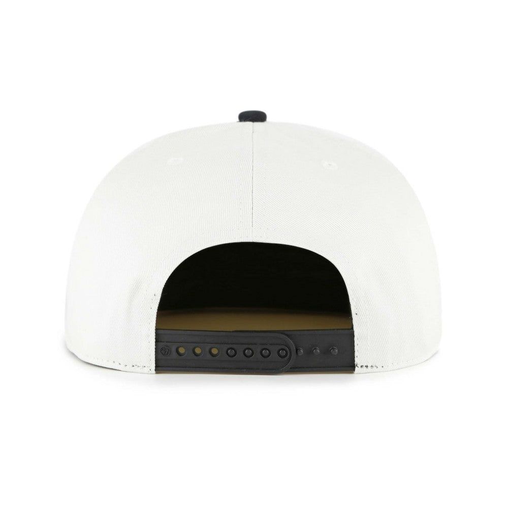 Tampa Bay Rays Foundation Captain Snapback Hat White/Black | 47 brand