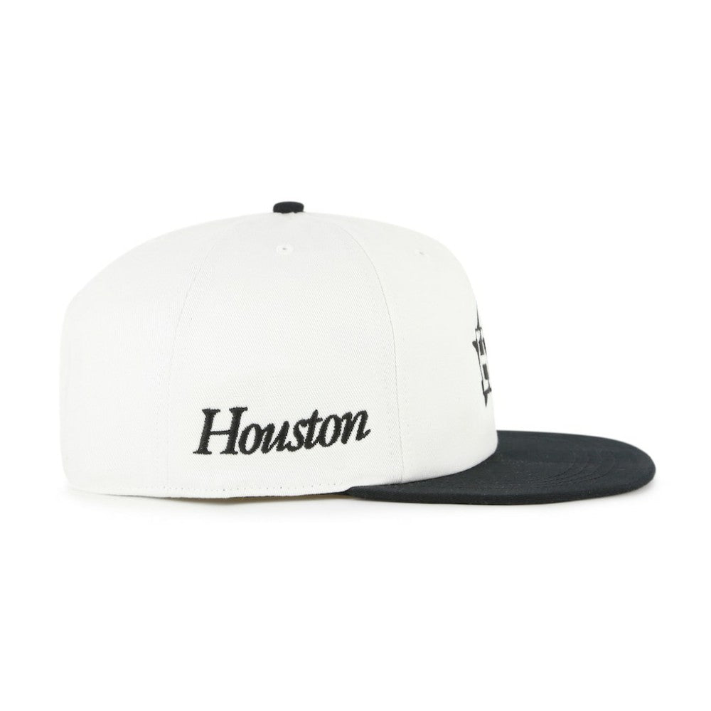 Houston Astros Foundation Captain Snapback Hat White/Black | 47 brand