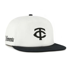 Minnesota Twins Foundation Captain Snapback Hat White/Black | 47 brand