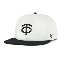 Minnesota Twins Foundation Captain Snapback Hat White/Black | 47 brand