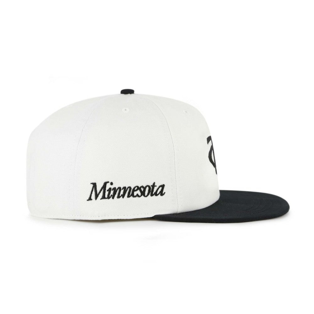 Minnesota Twins Foundation Captain Snapback Hat White/Black | 47 brand