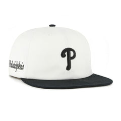 Philadelphia Phillies Foundation Captain Snapback Hat White/Black | 47 brand