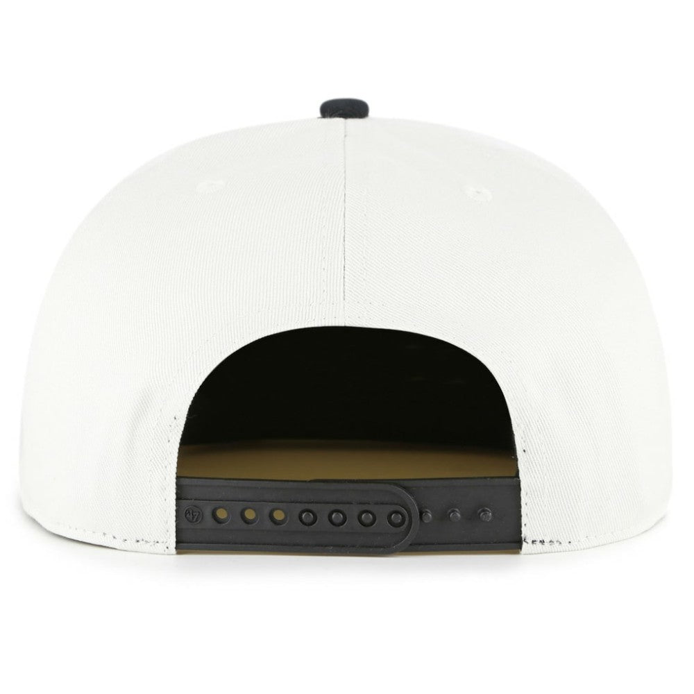 Pittsburgh Pirates Foundation Captain Snapback Hat White/Black | 47 brand
