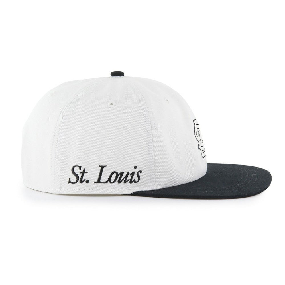 St. Louis Cardinals Foundation Captain Snapback Hat White/Black | 47 brand