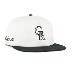 Colorado Rockies Foundation Captain Snapback Hat White/Black | 47 brand