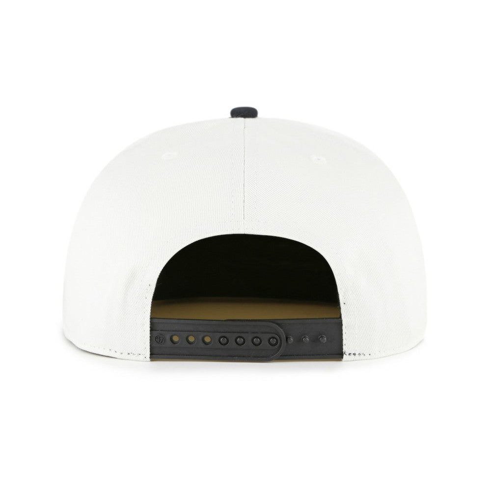 Colorado Rockies Foundation Captain Snapback Hat White/Black | 47 brand
