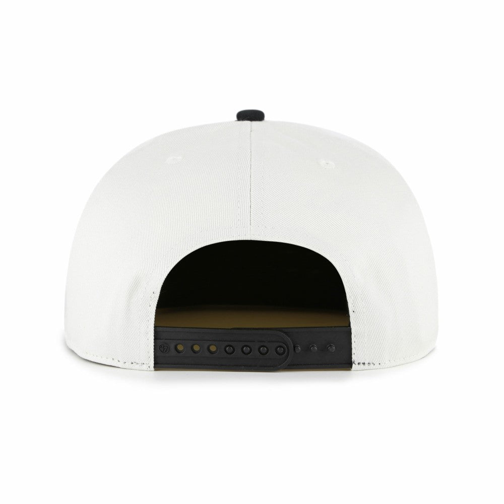 Miami Marlins Foundation Captain Snapback Hat White/Black | 47 brand