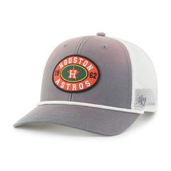 Houston Astros Tide Sweep Rope Trucker Adjustable Hat Gray/White | 47 brand