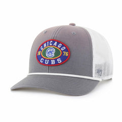 Chicago Cubs Tide Sweep Rope Trucker Adjustable Hat Gray/White | 47 brand
