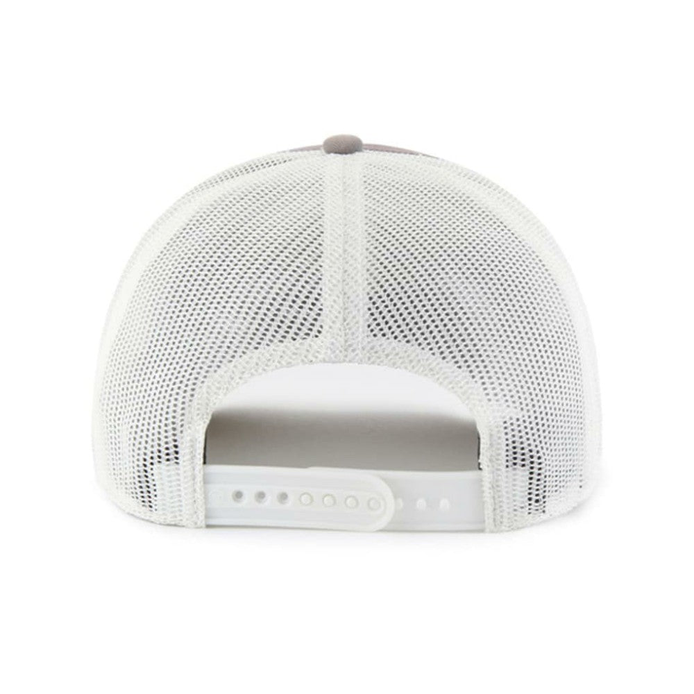 Atlanta Braves Tide Sweep Rope Trucker Adjustable Hat Gray/White | 47 brand