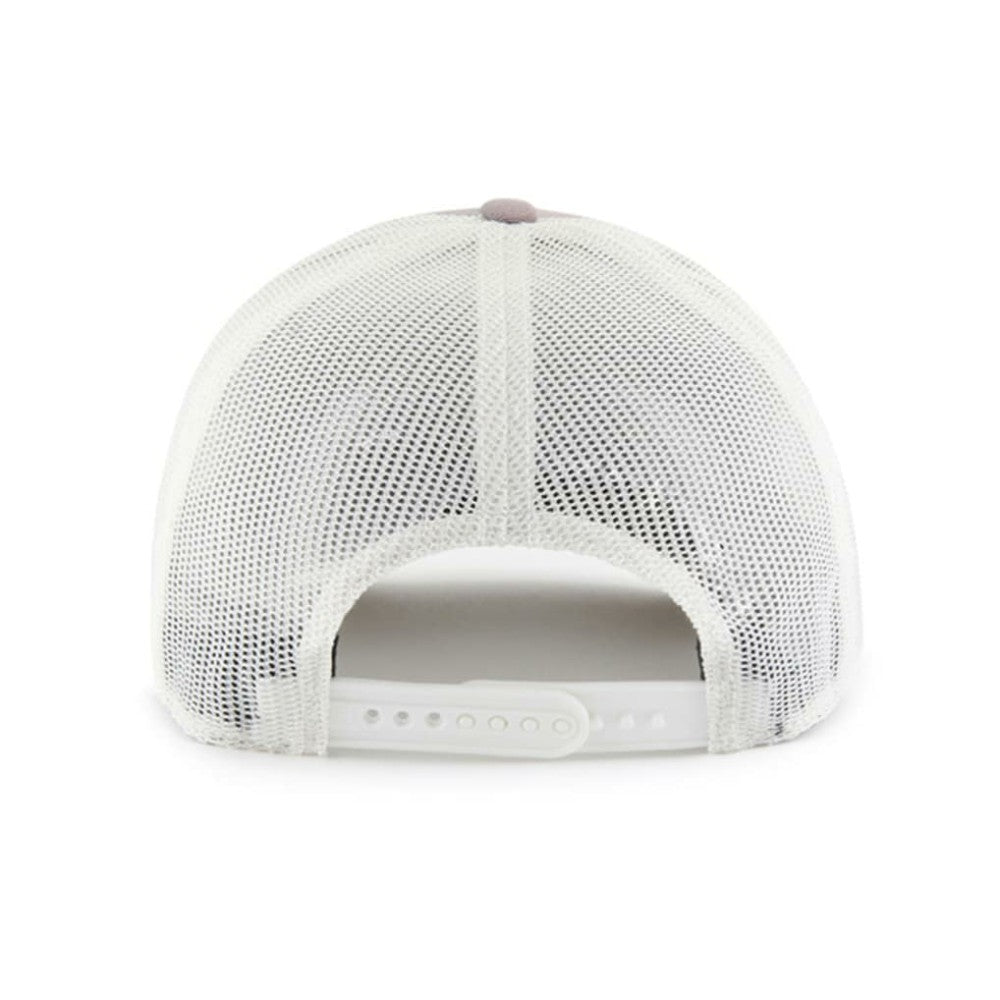 Boston Red Sox Tide Sweep Rope Trucker Adjustable Hat Gray/White | 47 brand