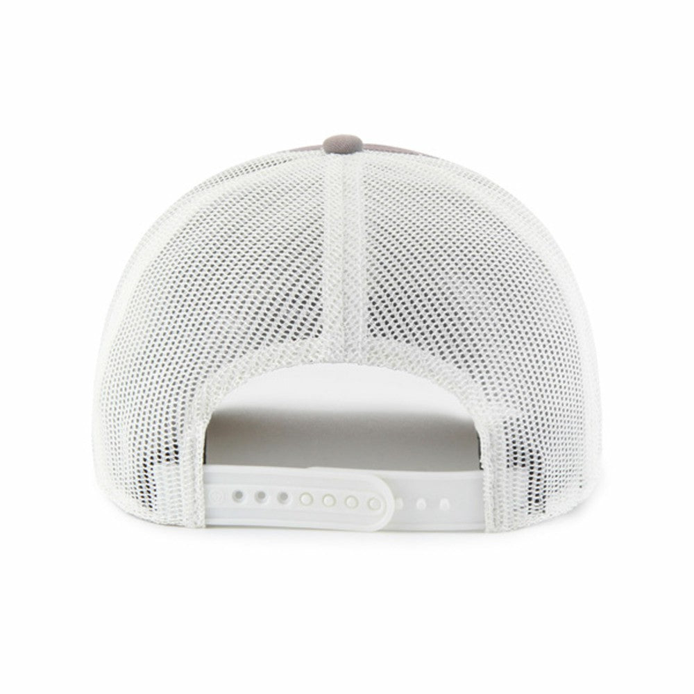 Miami Marlins Tide Sweep Rope Trucker Adjustable Hat Gray/White | 47 brand