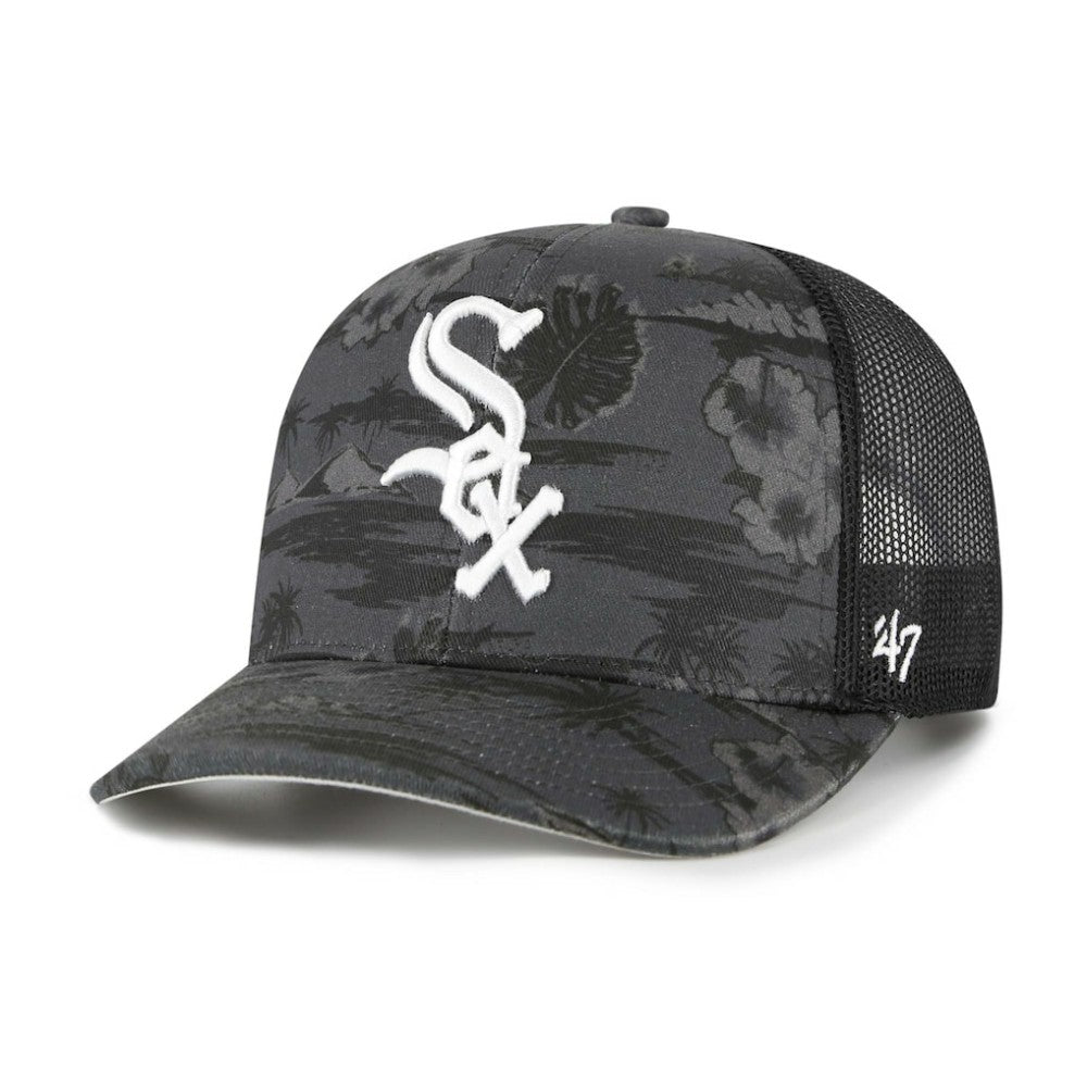 Chicago White Sox Fiji Trucker Adjustable Hat Black | 47 brand